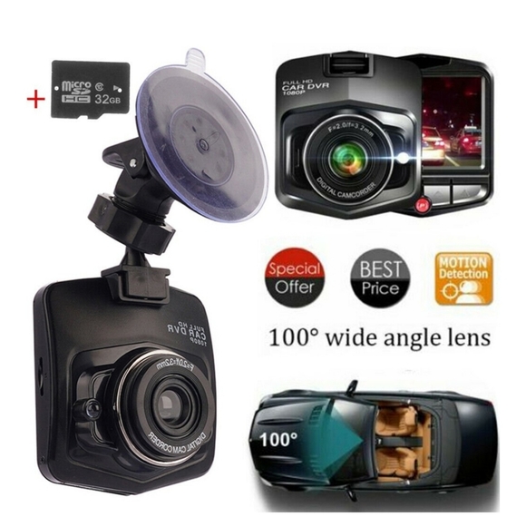 2.4" Full 1080P Dash Cam Car DVR Front Rear Camera Night Vision G-sensor 12-24V - Picture 1 of 13
